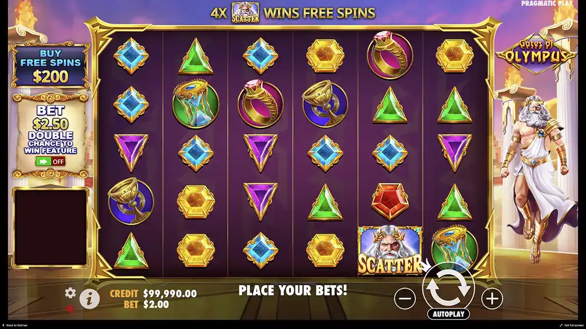 So spielt man den Gates of Olympus 1000-Slot