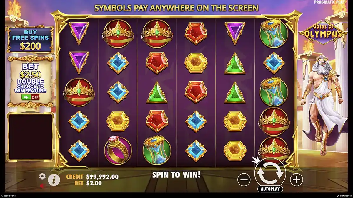 Spielmechaniken des Spielautomaten Gates of Olympus 1000 für Gewinne